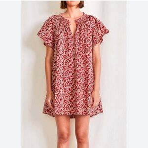 Apiece Apart Deia Mini Dress in Mango Bouquet Size XS